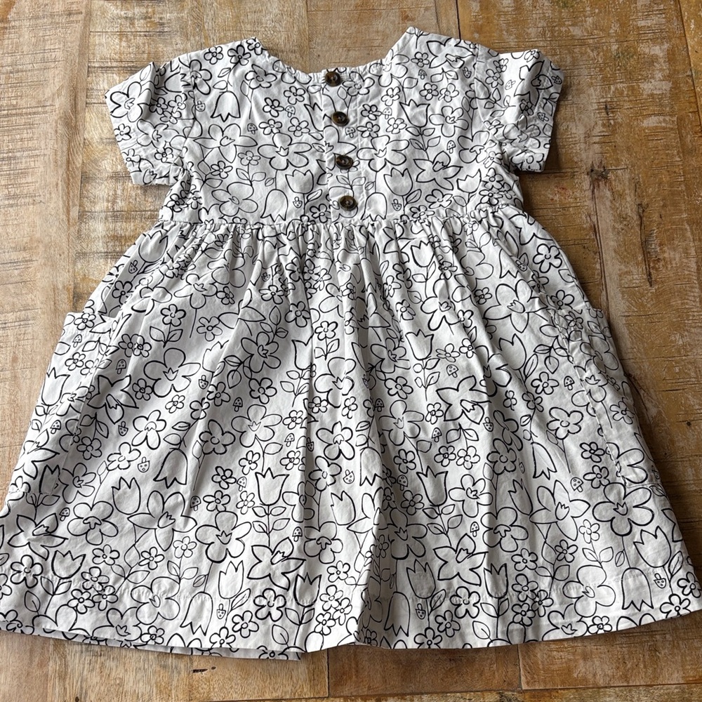 Hanna Andersson Floral Dress size 5 - Picture 7 of 8
